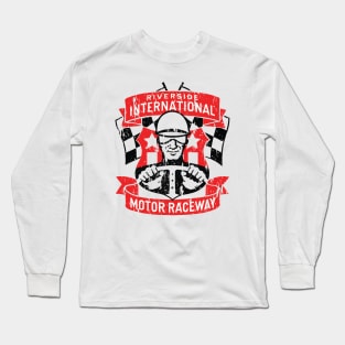 Original 1957 Riverside Raceway emblem - distressed vintage Long Sleeve T-Shirt